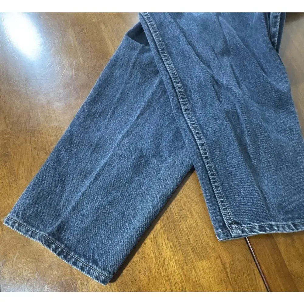 Vtg 1991 Levis SilverTab Baggy Jeans 30x30 Made in USA Dark Wash 90s Skater